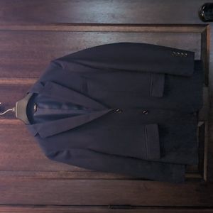 Haggar Slim Fit Suit Jacket 38R Navy Blue